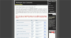 Desktop Screenshot of mohegansunconcerts.com